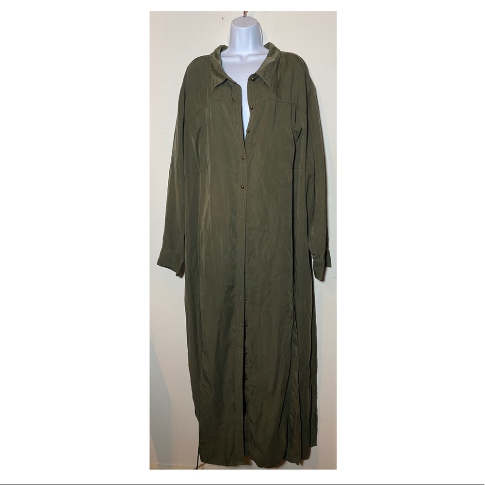 Catherines long green duster